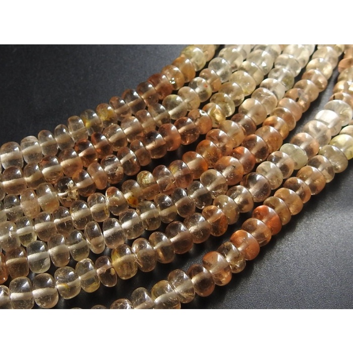 100%Natural,Imperial Topaz Smooth Roundel Bead,Multi Shaded,Loose Stone,For Making Jewelry Wholesale Price New Arrival 8Inch Strand PME(B13) | Save 33% - Rajasthan Living 9