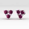 Natural Rhodolite Garnet 14K Dainty Stud Earrings, Everyday Gemstone Earring For Women, January Birthstone Earring For Women, Party Jewelry | Save 33% - Rajasthan Living 18