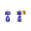 Dainty 14K Natural Tanzanite Stud Earring, Statement Gold Stud Earrings For Women, Everyday Gemstone Cartilage Earring For Her, Ear Jackets | Save 33% - Rajasthan Living 17