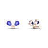 14K Dainty Natural Tanzanite Stud Earrings, Gold Climber Earring For Women, December Birthstone Earrings For Her, Everyday Gemstone Crawlers | Save 33% - Rajasthan Living 20