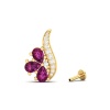 14K Natural Rhodolite Garnet Dainty Stud Earrings, January Birthstone Earring For Women, Everyday Gemstone Earrings For Her, Garnet Jewelry | Save 33% - Rajasthan Living 15