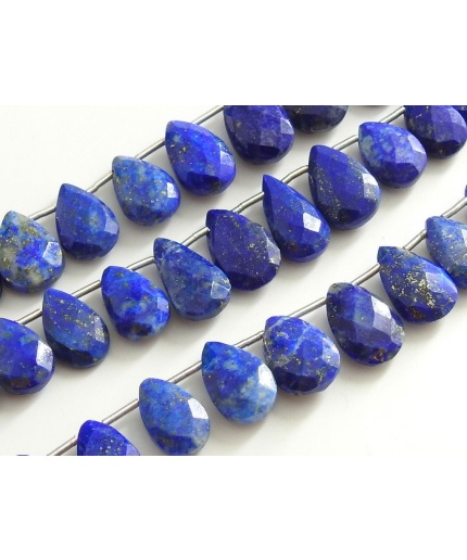 100%Natural,Lapis Lazuli Teardrop,Faceted,Loose Stone,Handmade,Drop,Bead,16Piece 15X10To10X7MM Approx,Wholesale Price,New Arrival PME(BR6) | Save 33% - Rajasthan Living 5