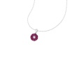 Dainty 14K Gold Natural Rhodolite Garnet Necklace, Minimalist Diamond Pendant, January Birthstone , Unique Diamond Layering Necklace For Her | Save 33% - Rajasthan Living 16