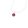 Dainty 14K Gold Natural Rhodolite Garnet Necklace, Minimalist Diamond Pendant, January Birthstone , Unique Diamond Layering Necklace For Her | Save 33% - Rajasthan Living 19