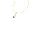 14K Solid Natural Tanzanite Gold Necklace, Minimalist Diamond Jewelry, December Birthstone, Gift for Women, Everyday Fine Gemstone Pendant | Save 33% - Rajasthan Living 23