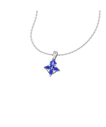 Natural Tanzanite 14K Dainty Gold Designer Necklace, Diamond Pendant Necklace, Everyday Gemstone For Women, December Birthstone Pendant | Save 33% - Rajasthan Living 7