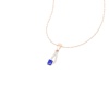 14K Solid Natural Tanzanite Gold Necklace, Minimalist Diamond Jewelry, December Birthstone, Gift for Women, Everyday Fine Gemstone Pendant | Save 33% - Rajasthan Living 17