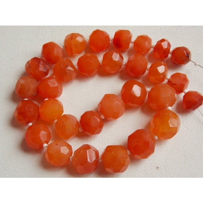 Carnelian Faceted Sphere Ball Bead,Handmade,Round Shape,Loose Stone,Wholesaler,Supplies,22Piece Strand 16MM Approx,100%Natural B4 | Save 33% - Rajasthan Living 6