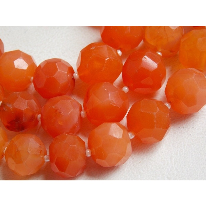 Carnelian Faceted Sphere Ball Bead,Handmade,Round Shape,Loose Stone,Wholesaler,Supplies,22Piece Strand 16MM Approx,100%Natural B4 | Save 33% - Rajasthan Living 7