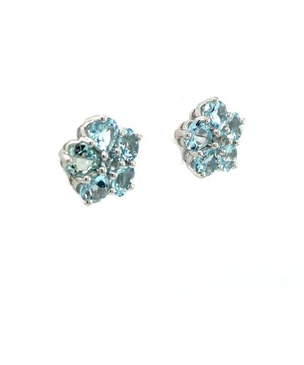 Aquamarine Earrings in 925 Sterling Silver | Save 33% - Rajasthan Living 3