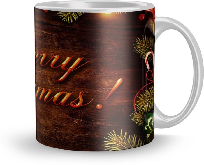 NK Store Merry Christmas Printed Tea And Coffee Mug (320ml) | Save 33% - Rajasthan Living 6