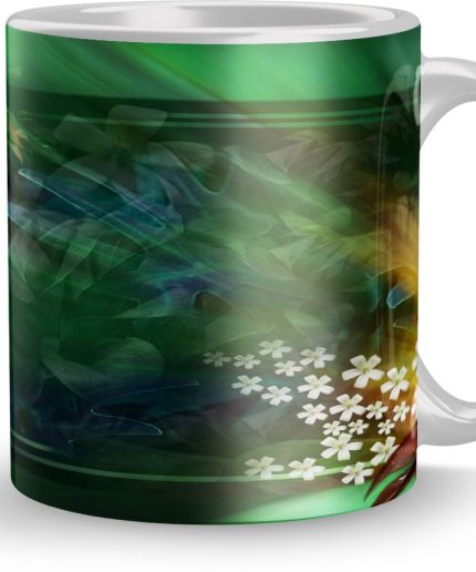 NK Store Rise Flower Printed Tea And Coffee Mug (320ml) | Save 33% - Rajasthan Living 3