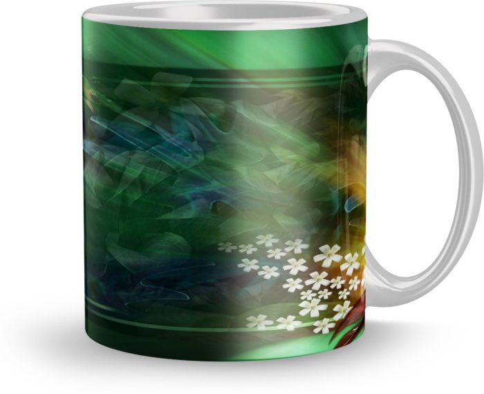 NK Store Rise Flower Printed Tea And Coffee Mug (320ml) | Save 33% - Rajasthan Living 6