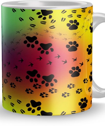 NK Store Blue and Yellow Mix Printed Tea And Coffee Mug (320ml) | Save 33% - Rajasthan Living 3