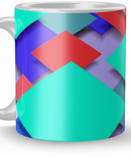 NK Store Printed Square Design Tea And Coffee Mug (320ml) | Save 33% - Rajasthan Living 3