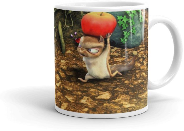 NK Store Two Squirrel Running Printed Tea and Coffee Mug (320ml) | Save 33% - Rajasthan Living 7