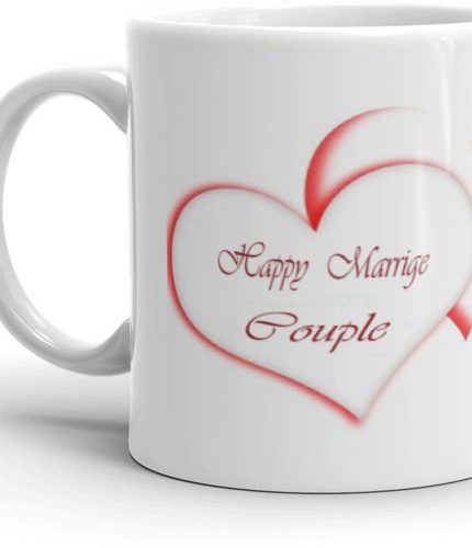 NK Store Happy Marriage Couple  Tea And Coffee Mug (320ml) | Save 33% - Rajasthan Living