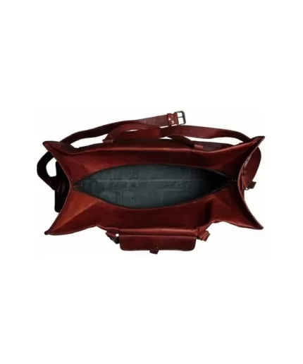 Goat Leather GYM Duffle Bag 24 x 11 inches from iHandikart Handicraft made of Vintage Leather, Luggage Bag Suitable for Travelling also known as Travel Bag, Best for Carrying GYM Shoes, Towel, Clothes and other Sports Acessories, it Looks Trendy and Stylish forever | Save 33% - Rajasthan Living 3