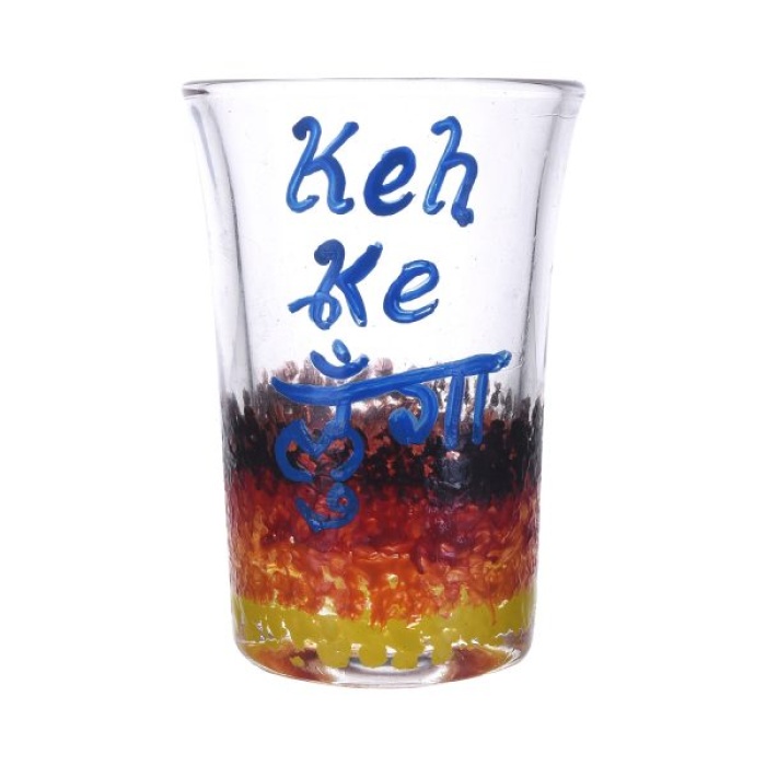 Painted Royal Design for Keh Ke Lunga Vodka Shots Painting Tequila Shot Glasses Handpainted Shot Glasses by iHandikart Handicrafts (Set of 2) IHK16029 | Save 33% - Rajasthan Living 6