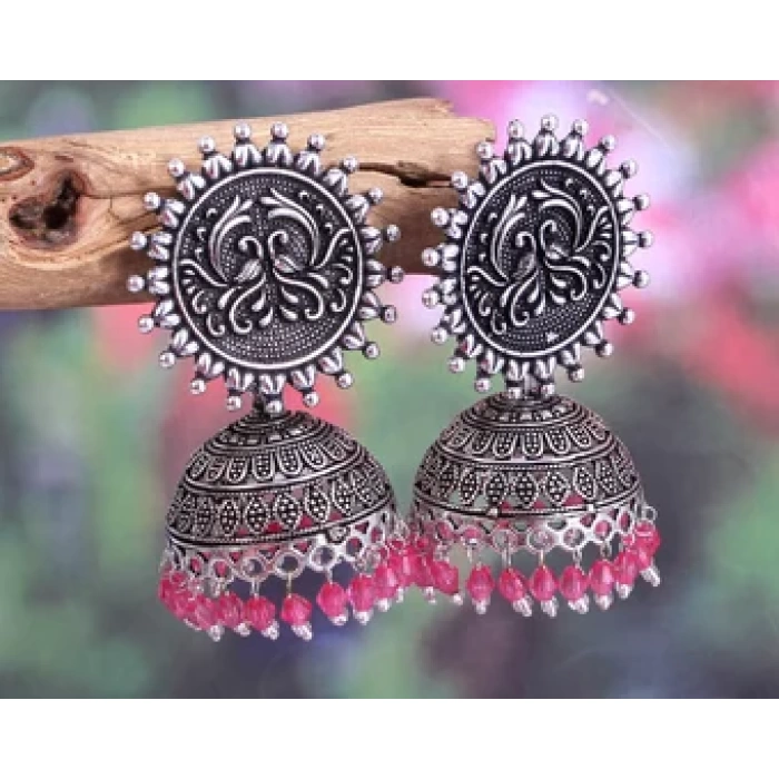 Silver Plated Jhumki Earrings Jewellery | Save 33% - Rajasthan Living 5