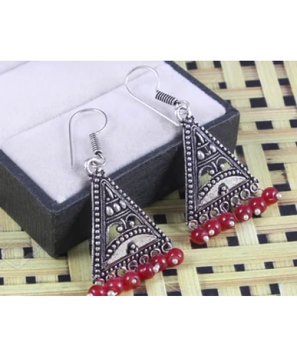 Oxidised Silver Plated Handmade Women Jhumka Earrings | Save 33% - Rajasthan Living