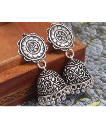 Oxidised Silver Handmade Women Jhumka | Save 33% - Rajasthan Living