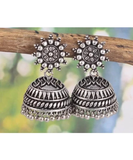 Oxidised Silver Plated Handmade Women Jhumka | Save 33% - Rajasthan Living