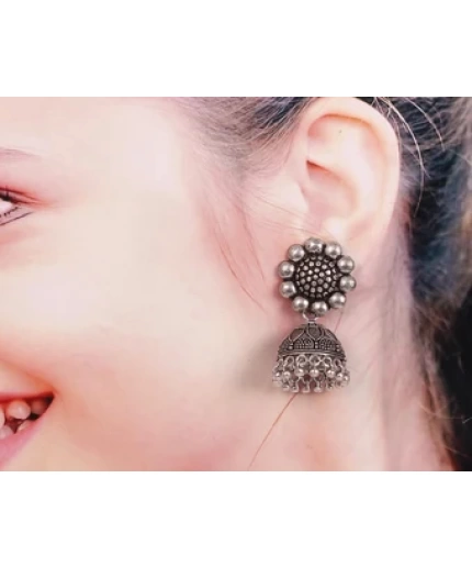 Bollywood Oxidised Silver Plated Earrings Jewellery | Save 33% - Rajasthan Living