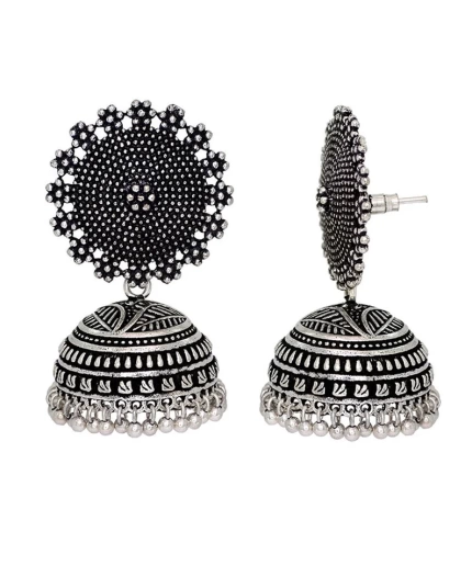 Bollywood Oxidised Silver Plated Handmade Jhumka | Save 33% - Rajasthan Living