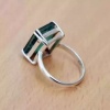 Sterling Silver Natural Certified Ct. Emerald Cut Emerald Ring Emerald Cut Birthstone Stacking Ring May Birthstone Ring  Simple Silver Ring | Save 33% - Rajasthan Living 11