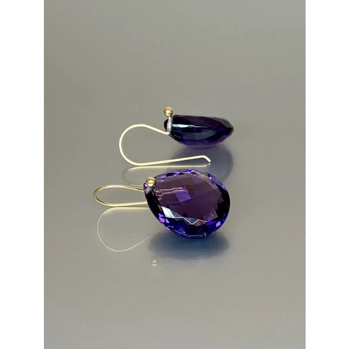 Purple Amethyst Statement Earrings (46 ct), Amethyst Drop Earrings, February Birthstone Earrings, Amethyst Jewellery Gift For Her. | Save 33% - Rajasthan Living 8