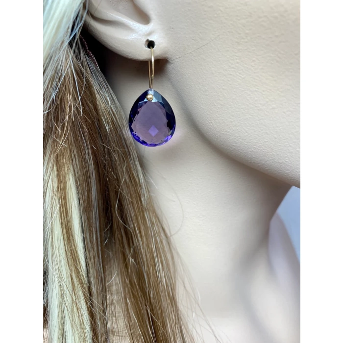 Purple Amethyst Statement Earrings (46 ct), Amethyst Drop Earrings, February Birthstone Earrings, Amethyst Jewellery Gift For Her. | Save 33% - Rajasthan Living 7