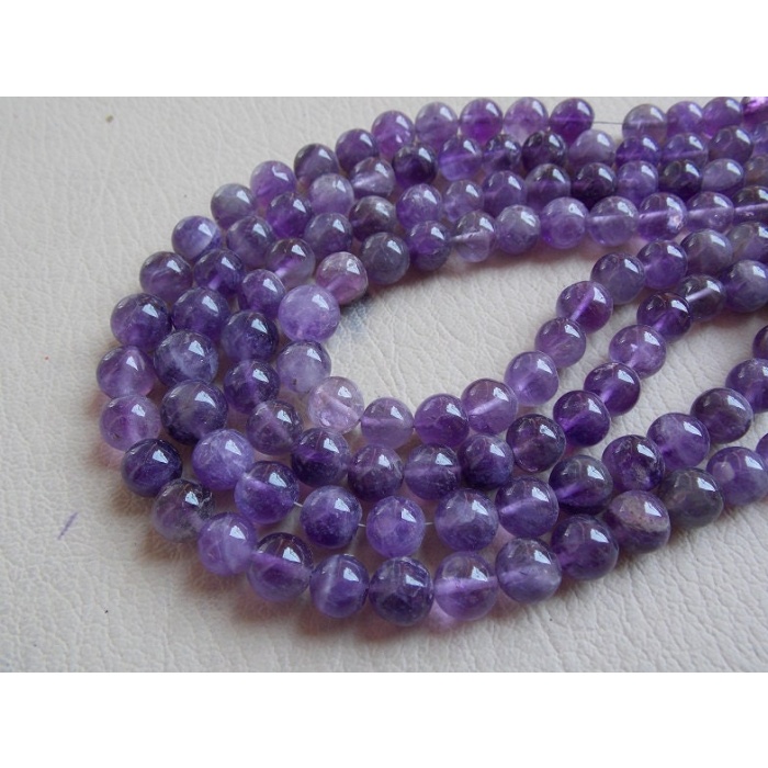 Natural Amethyst Smooth Sphere Ball Bead,Roundel,Round,14 Inch Strand,Wholesale Price,New Arrival B9 | Save 33% - Rajasthan Living 8