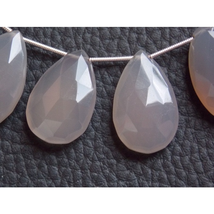 Gray Chalcedony Faceted Teardrop,Drop,Loose Stone,Earrings,For Making Jewelry,Loose Stone,Wholesaler,Supplies 25X15MM Pair Approx PME(CY1) | Save 33% - Rajasthan Living 7