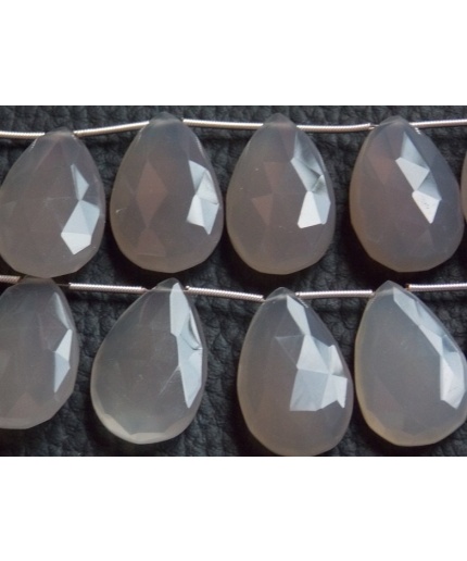 Gray Chalcedony Faceted Teardrop,Drop,Loose Stone,Earrings,For Making Jewelry,Loose Stone,Wholesaler,Supplies 25X15MM Pair Approx PME(CY1) | Save 33% - Rajasthan Living