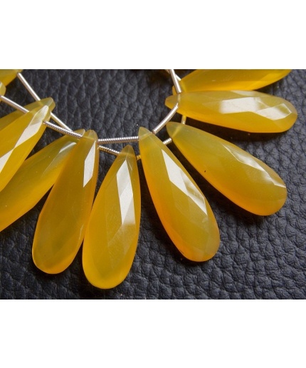 30X10MM Pair,Yellow Chalcedony Teardrop,Faceted,Drop,Loose Stone,Earrings Jewelry,Wholesale Price,New Arrival,PME-CY2 | Save 33% - Rajasthan Living 3