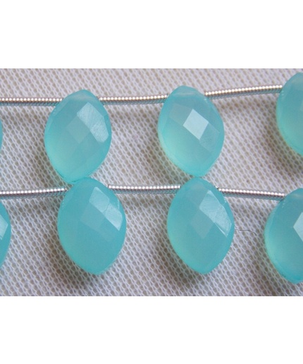 Aqua Chalcedony Marquise,Faceted,Teardrop,Drop,Briolette,Blue Color,Handmade,Loose Stone,Wholesaler,Supplies,12X8MM Approx PME(CY2) | Save 33% - Rajasthan Living 5