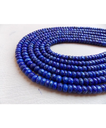 Lapis Lazuli Faceted Roundel Bead,Loose Stone,Handmade,Necklace,For Making Jewelry,Beaded Bracelet,Wholesaler 100%Natural B6 | Save 33% - Rajasthan Living 3