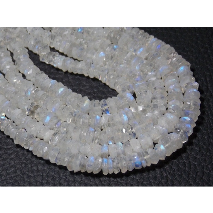 White Rainbow Moonstone Faceted Roundel Bead,Handmade,Loose Stone,Wholesale Price,New Arrival,100%Natural,PME-B12 | Save 33% - Rajasthan Living 5