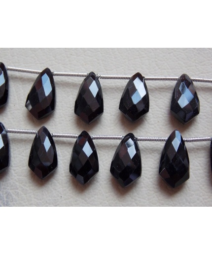 Black Onyx Kite Shape Bead,Fancy Cut,Faceted,Briolette,Earrings Pair,Teardrop,For Making Jewelry,Loose Stone,Wholesaler,15X8MM Approx | Save 33% - Rajasthan Living