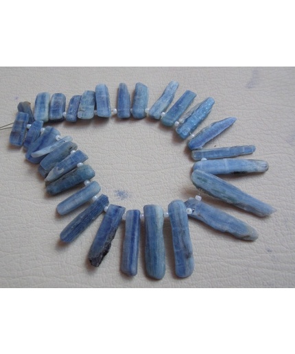 Blue Kyanite Natural Rough Sticks,Beads,Loose Raw Stone,Minerals Gemstone 8Inch Strand 27X6 To 10X5 MM Approx Wholesale Price New Arrival R6 | Save 33% - Rajasthan Living 7