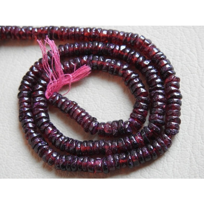 Natural Garnet Smooth Tyre,Coin,Button,Wheel Shape Beads,14Inch Strand 5MM Approx,Wholesale Price,New Arrival (pme)T1 | Save 33% - Rajasthan Living 7