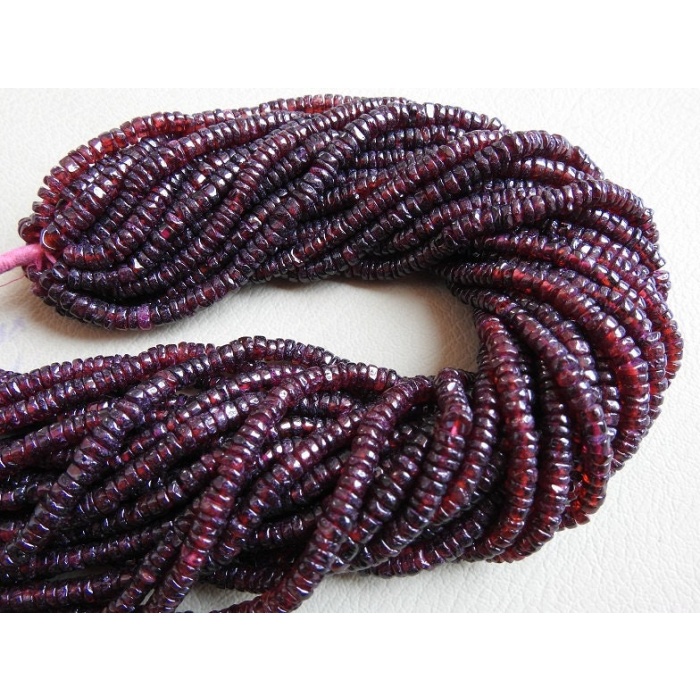 Natural Garnet Smooth Tyre,Coin,Button,Wheel Shape Beads,14Inch Strand 5MM Approx,Wholesale Price,New Arrival (pme)T1 | Save 33% - Rajasthan Living 8