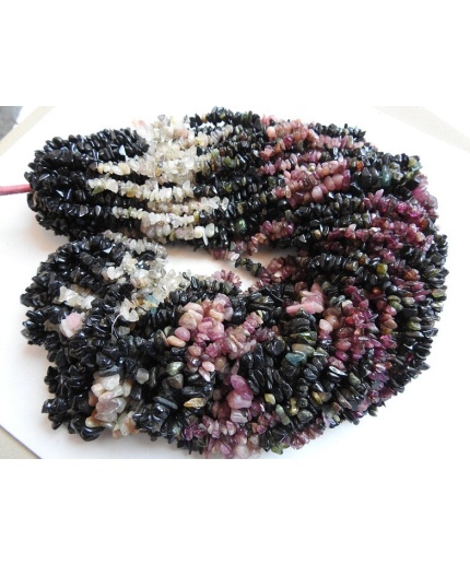 Tourmaline Natural Rough Bead,Anklet,Chip,Loose Raw Stone,Multi Shaded,32Inch Strand 8X5To5X3MM Approx,Wholesaler,Supplies,PME(RB2) | Save 33% - Rajasthan Living 3