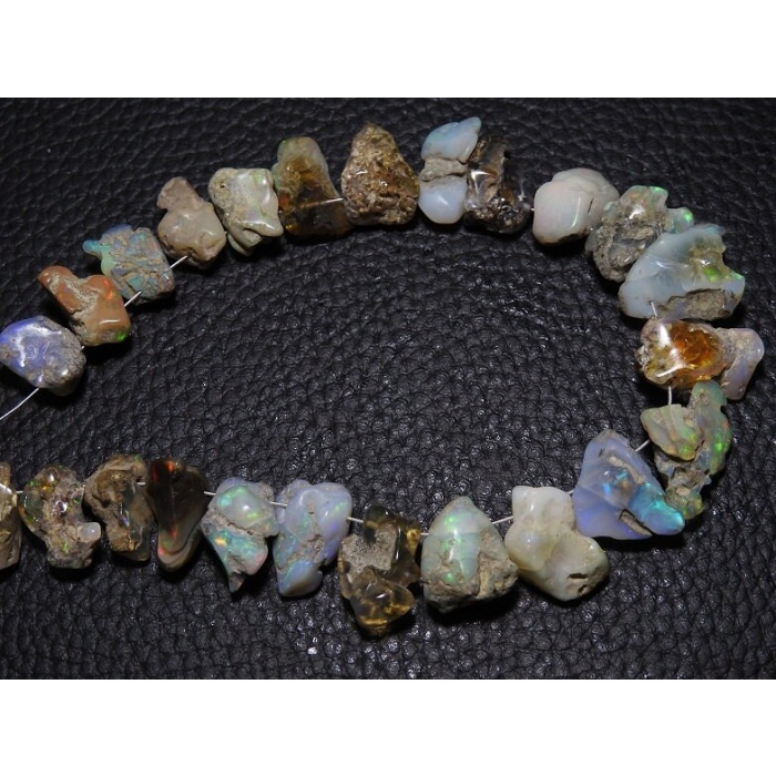 Ethiopian Opal Natural Rough,Anklet,Chip,Nugget,Briolette,10Inch Strand 15X10To8X6MM Approx,Wholesale Price,New Arrival EO1 | Save 33% - Rajasthan Living 6