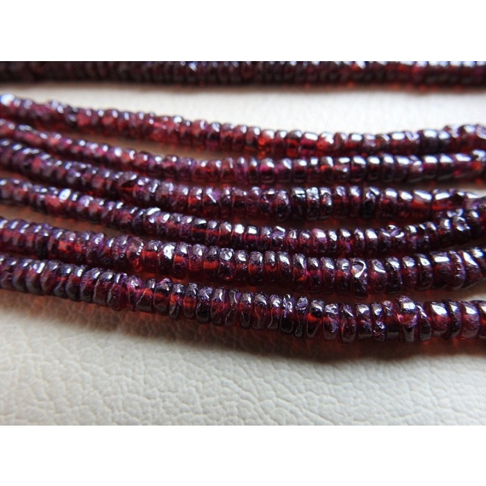 Natural Garnet Smooth Tyre,Coin,Button,Wheel Shape Beads,14Inch Strand 5MM Approx,Wholesale Price,New Arrival (pme)T1 | Save 33% - Rajasthan Living 6