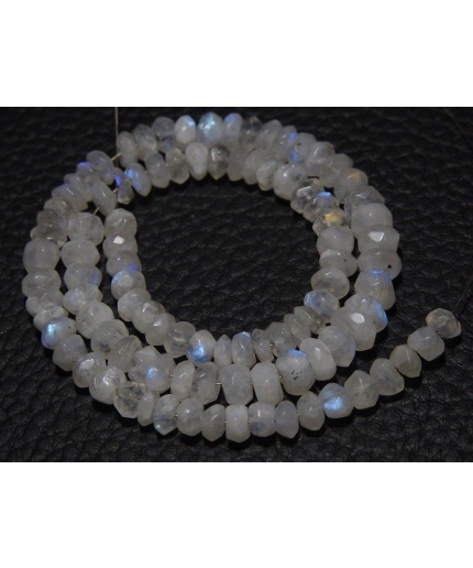 White Rainbow Moonstone Roundel Bead,Faceted,Loose Stone,For Making Jewelry,Necklace,12Inch 5To6MM Approx,Wholesaler,Supplies PME-B12 | Save 33% - Rajasthan Living 5