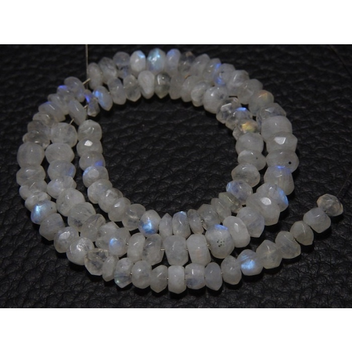 White Rainbow Moonstone Roundel Bead,Faceted,Loose Stone,For Making Jewelry,Necklace,12Inch 5To6MM Approx,Wholesaler,Supplies PME-B12 | Save 33% - Rajasthan Living 5