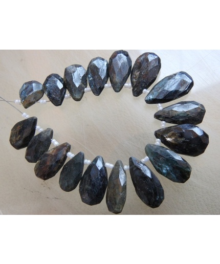 Natural Blue Kyanite Faceted Teardrop,Loose Stone,Drop,Handmade,For Making Jewelry 16Piece 21X11To13X10MM Approx Wholesaler Supplies BR5 | Save 33% - Rajasthan Living 5