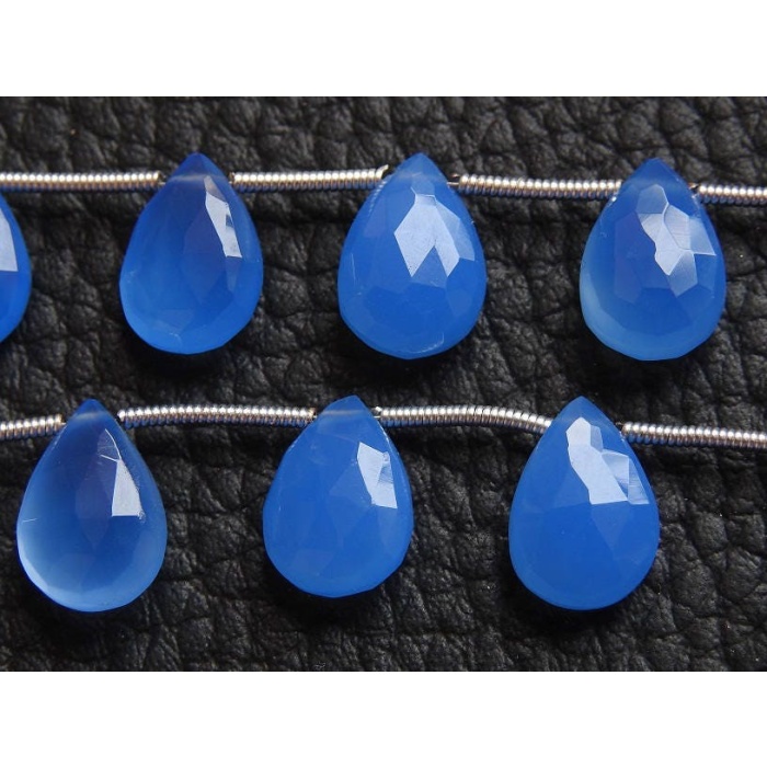 Blue Chalcedony Faceted Teardrop,Drop,Loose Stone,Earrings Pair,For Making Jewelry,Wholesaler,Supplies,New Arrivals 12X8MM Approx (pme)CY2 | Save 33% - Rajasthan Living 5